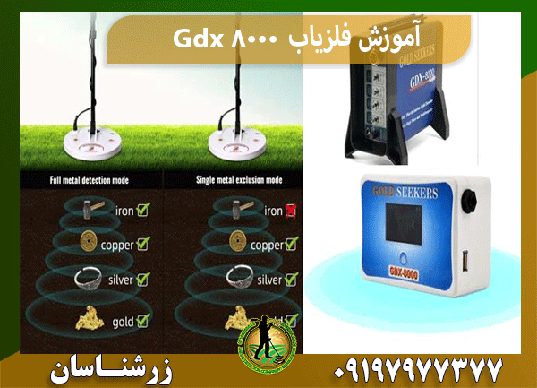آموزش فلزیاب Gdx 8000