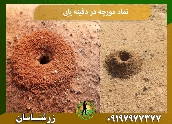 نماد مورچه در دفینه یابی